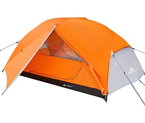 Forceatt 2-3 Personen Zelt, Wasserdicht & Winddicht, 2-Door Ultraleichte Rucksack Zelt für Camping und Outdooraktivitäte