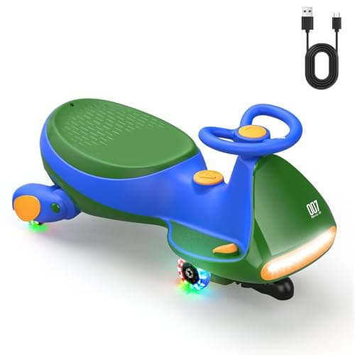 FanttikRide N7 Pro Kinder Elektroauto - Elektrisches Rutschauto für 3-7Jährige - Bluetooth, Pedal, Typ-C Aufladung, Leuc
