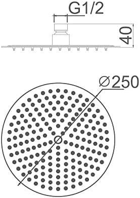 Ibergrif M20292 Duschkopf Regendusche 8 Zoll Edelstahl Durable Selbstreinigend Global Recycled Standard

Ibergrif M20292