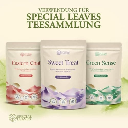 Teesieb für Losen Tee - Hochwertiger Edelstahl Teefilter mit Griff und Tropfschale - Saubere Zubereitung und Optimale Fi