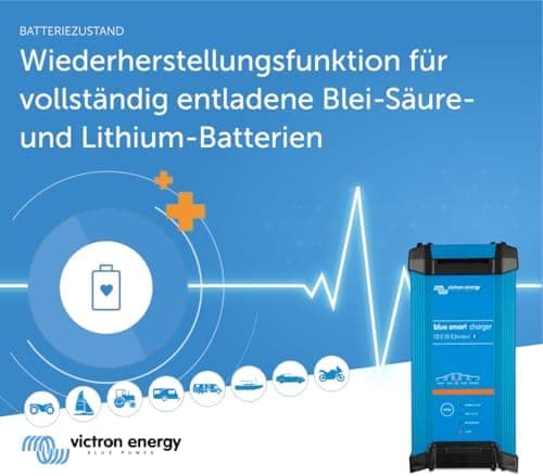 Victron Energy Blue Smart Batterieladegerät 12-Volt 15 Ampere - Batterieerhaltungsgerät und Desulfator - IP22 Geschützt
