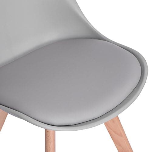 H.J WeDoo Skandinavisches Esszimmer Esstisch Set mit 4 Stühlen Eiscreme-Grün 100cm