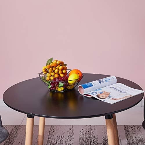 H.J WeDoo Skandinavisches Esszimmer Esstisch Set mit 4 Stühlen Eiscreme-Grün 100cm