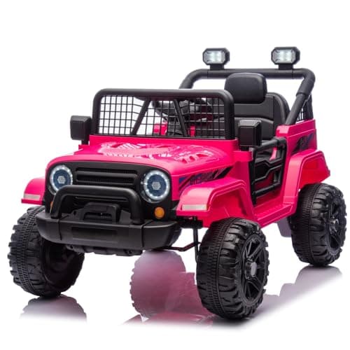 LEADZM Kinder Elektroauto - Elektroauto für Kinder 12V, 4 Eva Räder, Fernbedienung, Kindersicherheit, Kinderauto Kinderf