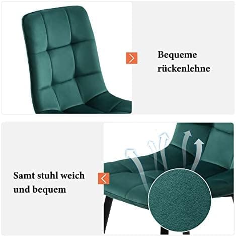 HAUSPROFI Küchen Esstisch Set für Küche Esszimmer Wohnzimmer - 5-teiliges Sechseckiges Esstisch Set mit 4 Stühlen (Grau