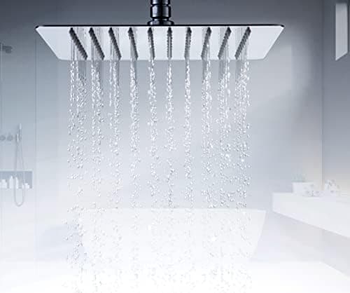 Klimatic 12 Zoll Regendusche Edelstahl AISI304 Anti-Kalk-Düsen Rund Duschkopf Regenbrausettung