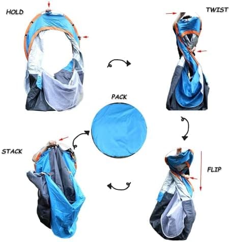 Wasserdichtes 2-Personen-Wurfzelt, ultraleicht, ideal für Outdoor-Reisen
| Automatisches Pop Up Zelt 2 Personen, winddi