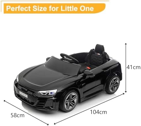 LEADZM Elektro Kinderauto mit Musik & Hupe & Scheinwerfer, ideales Vergnügungsgerät für Kinder (Weiß)  
LEADZM Elektro K