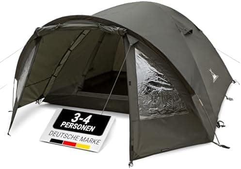 WANDERFALKE® 2-4 Personen Wasserdichtes Zelt |000mm, Ultraleicht & kleines Packmaß, Outdoor Zelte für Campen & Reisen