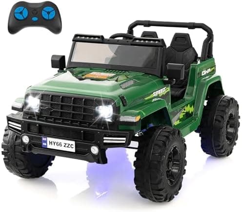 COSTWAY 24V Kinder Elektroauto für 3- bis 8-Jährige mit 2,4G-Fernbedienung und Musik (Rot)  
COSTWAY 24V Kinder Elektroa