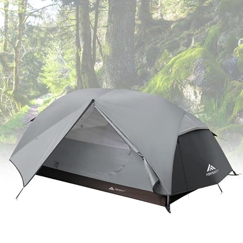 Forceatt 2-3 Personen Zelt, Wasserdicht & Winddicht, 2-Door Ultraleichte Rucksack Zelt für Camping und Outdooraktivitäte