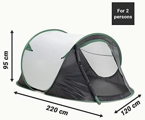 JEMIDI Pop Up Zelt für 2 Personen - wasserdicht - Campen im Freien
