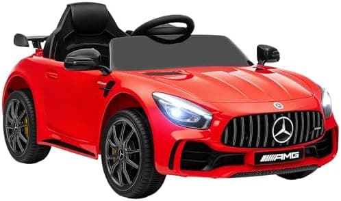 AIYAPLAY Kinder Elektroauto Schwarz für 3-6 Jahre mit 2,4G Fernbedienung und Musik