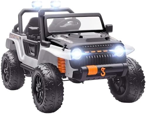 AIYAPLAY Kinder Elektroauto Blau - Elektrisch mit Fernbedienung, LED, Musik, für 3-8 Jahre