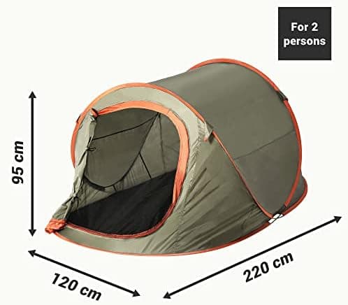 JEMIDI Pop Up Zelt für 2 Personen - wasserdicht - Campen im Freien