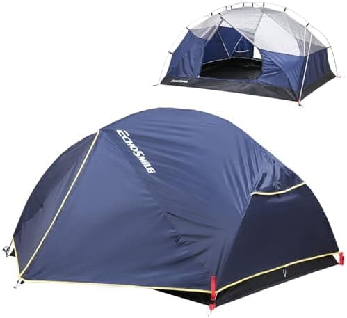 EchoSmile Camping Zelt 2-3 Personen - Wasserdicht, ultraleicht, einfach montieren - für Camping & Wandern
