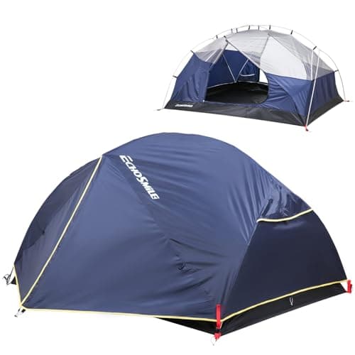 EchoSmile Camping Zelt 2-3 Personen - Wasserdicht, ultraleicht, einfach montieren - für Camping & Wandern