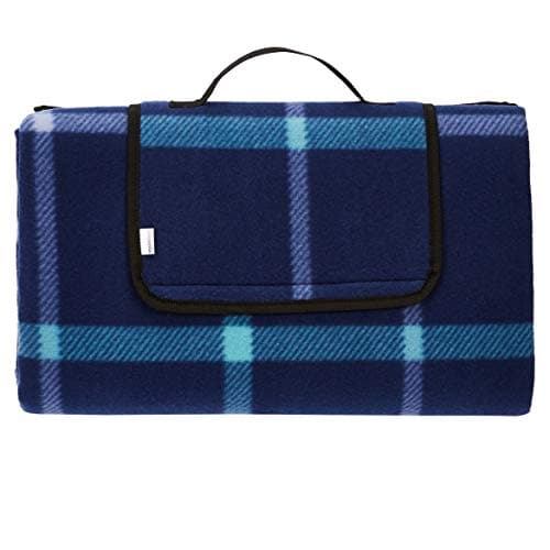 Amazon Basics Picknickdecke für Küche mit wasserdichter Unterseite, Dunkelblau, 200 x 200 cm  
Amazon Basics Picknickdec