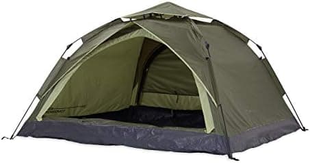 Lumaland Camping Zelt - Leichtes Pop Up Wurfzelt 210x190x110cm | Trekking & Festival Igluzelt | 2-4 Personen Wasserdicht