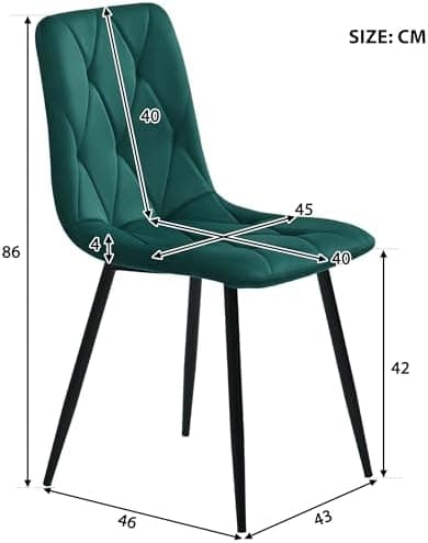 Modern Küchentisch Set Essgruppe 117x68cm Rechteckig 4 Stühle Dunkelgrau Twill Leinentuch(Schwarze Tischbeine)