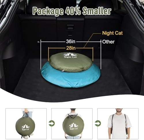 Night Cat Wasserdichtes Wurfzelt 2-4 Personen: Outdoor Sport Picknick Wandern Reise Zelt