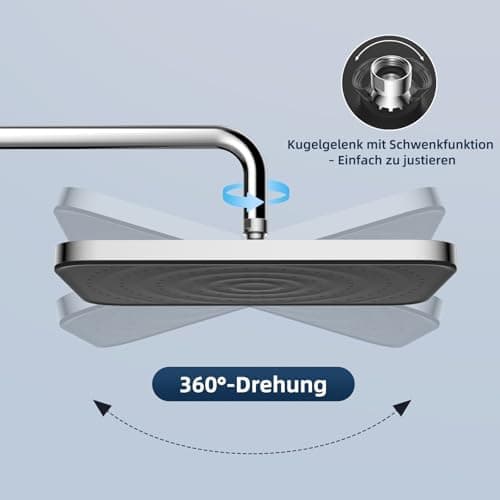 Hibbent Selbstreinigende Regendusche Duschkopf für Fitnessbegeisterte beim Training, Hinterhöfen und im Wellnessbereich,