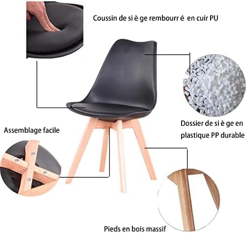 **GrandCA HOME Rechteckiger weißer Esstisch mit beige Stühlen für Esszimmer, Küche und Wohnzimmer**
| **Rechteckiger Gr
