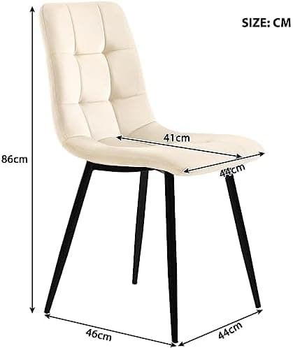 Modern Küchentisch Set 117x68cm mit 4 Schwarzesszimmerstühlen (Schwarz)