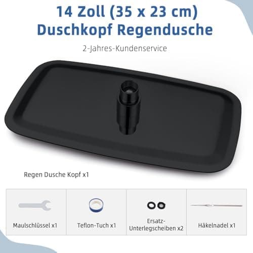 Edelstahl Regendusche Duschkopf Anti-Kalk-Düsen
| Anti-Kalk-Düsen Regendusche Duschkopf Edelstahl
| 40 x 25 cm Edelstah