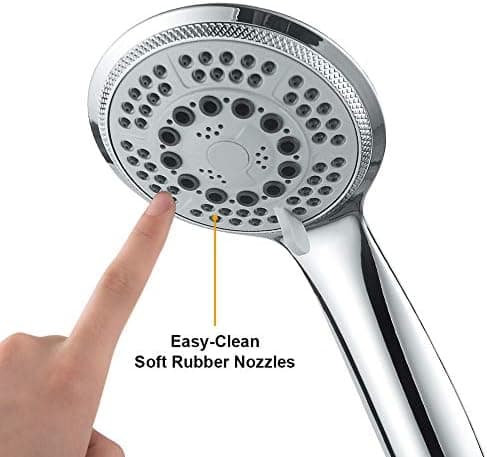 GRIFEMA Wasser Sparsende Regendusche XXL - Hochdruck, 5 Strahlarten, Chrom, G803 Global Recycled Standard
