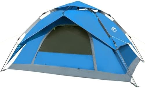Night Cat Pop Up Zelt 3 4 Personen: Wasserdicht, atmungsaktiv, einfach einstellbar für Camping und Wandern - Reichweitze