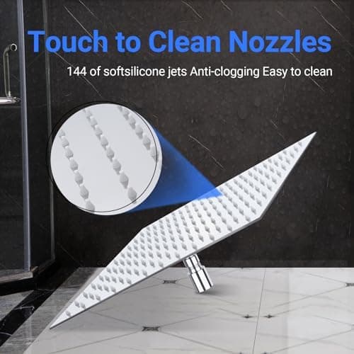 Regendusche 12 Zoll Edelstahl 304 Anti-Kalk-Düsen
| 30 x 30cm Regendusche 12 Zoll Duschkopf Kopfbrause
| 12 Zoll Anti-K