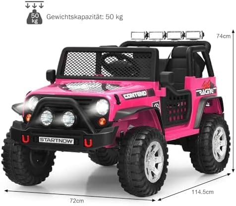 COSTWAY Elektroauto für Kinder Schwarz