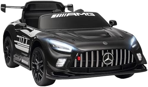 AIYAPLAY Kinder Elektroauto Mercedes-AMG Schwarz für 3-8 Jahre