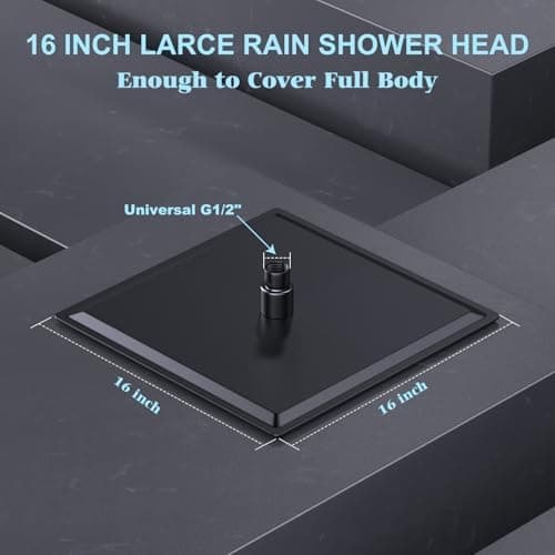 Regendusche Duschkopf Edelstahl Hochdruck 360° Schwenkbar Spa-Duscherlebnis Einfache Montage (Silber, 12 Zoll)