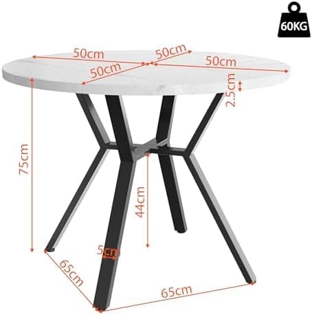 Runder Esstisch Set für 4 Personen mit Schwarzen Metallbeinen und Grün Samt Stühlen
| Esstrik Set Rund 100x100x75 cm 4