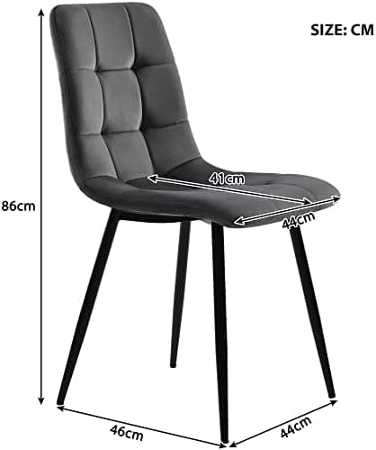 HAUSPROFI Esstisch Set Grün+Schwarz 5-teilig 100x75cm Küchenübersetzung Esszimmergruppe Modern Design Holzmöbel für Küch
