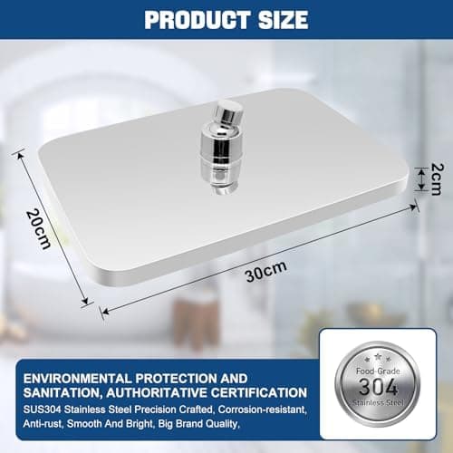 Regendusche Duschkopf 14 Zoll Edelstahl Selbstreinigend 30 x 20 cm 360° Verstellbar Cena Preis