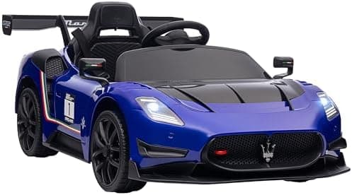 AIYAPLAY Kinder Elektroauto - 2,4G Fernbedienung, Musik & Hupe, blau für 3-5 Jahre
