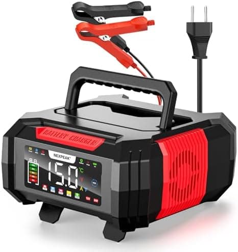 NEXPEAK NC315 15A Autobatterieladegerät - intelligentes Ladegerät für Auto, LKW, Motorrad - 12V/24V LiFePO4 & Blei-Säure