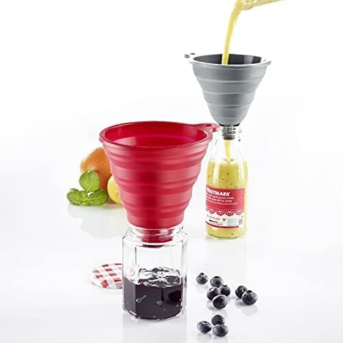 Westmark Trichter-Set Silber, Rostfreier Edelstahl, für Mini-Chef, 3 Trichter 4,5 cm / 5,5 cm / 7,5 cm, 51192270  
Westm