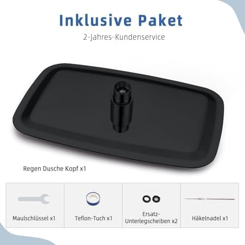 Edelstahl Regendusche Duschkopf Anti-Kalk-Düsen
| Anti-Kalk-Düsen Regendusche Duschkopf Edelstahl
| 40 x 25 cm Edelstah