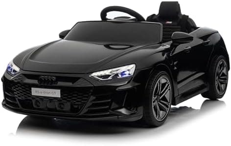 LEADZM Elektro Kinderauto mit Musik & Hupe & Scheinwerfer, ideales Vergnügungsgerät für Kinder (Weiß)  
LEADZM Elektro K