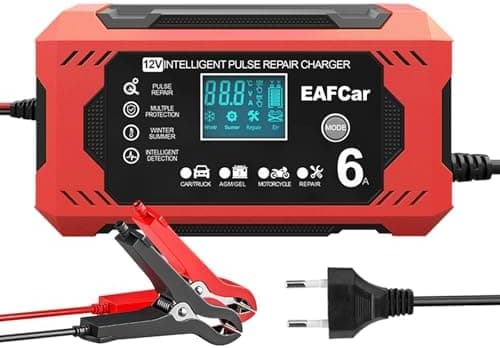 15A Autobatterie Ladegerät 12V Smart vollautomatisch für Auto LKW mit Temperaturkompensation