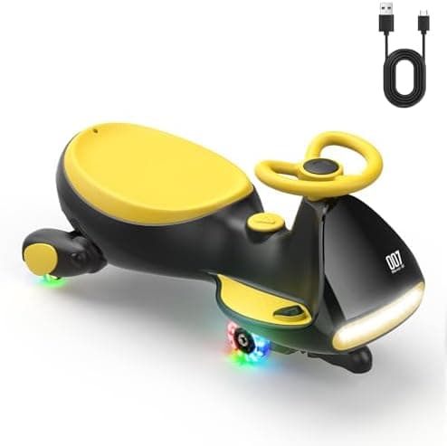 FanttikRide N7 Pro Kinder Elektroauto - Elektrisches Rutschauto für 3-7Jährige - Bluetooth, Pedal, Typ-C Aufladung, Leuc