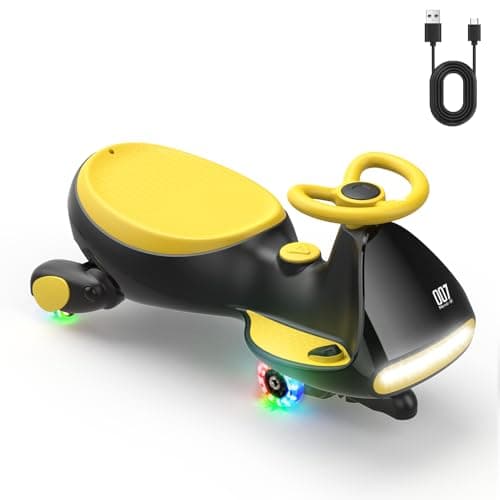 FanttikRide N7 Pro Kinder Elektroauto - Elektrisches Rutschauto für 3-7Jährige - Bluetooth, Pedal, Typ-C Aufladung, Leuc