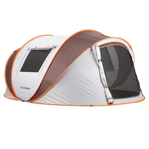 EchoSmile Pop-up-Zelt 4-8 Personen, wasserdicht mit 2 Belüftungsfenstern &.Fail-Safe-Unterstützung, Familienzelt & Outdo