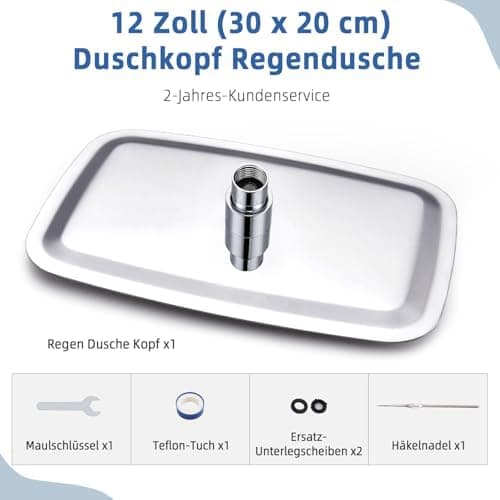 Edelstahl Regendusche Duschkopf Anti-Kalk-Düsen
| Anti-Kalk-Düsen Regendusche Duschkopf Edelstahl
| 40 x 25 cm Edelstah