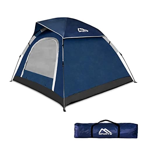 MSPORTS Campingzelt Premium Pop Up Zelt 2-3 Personen für Familien im Freien wasserdicht und winddicht mit Kuppelformspez