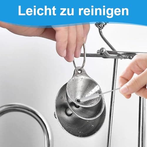 3 Stück Edelstahl Trichter Set für Küche, mit Reinigungsbürsten (7,5/5,5/4,5cm)  
3 Stück Edelstahl Trichter für Mini Kü